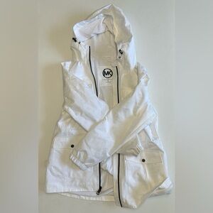 Michael Kors White Hooded Jacket